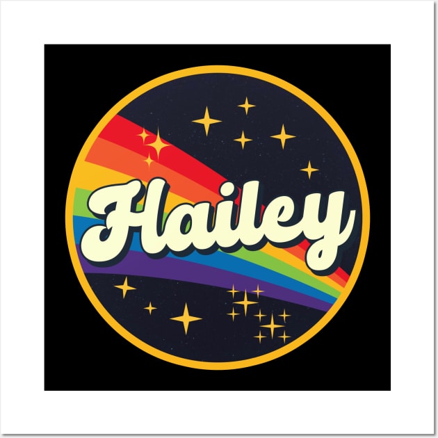 Hailey - // Rainbow In Space Vintage Style Wall Art by LMW Art